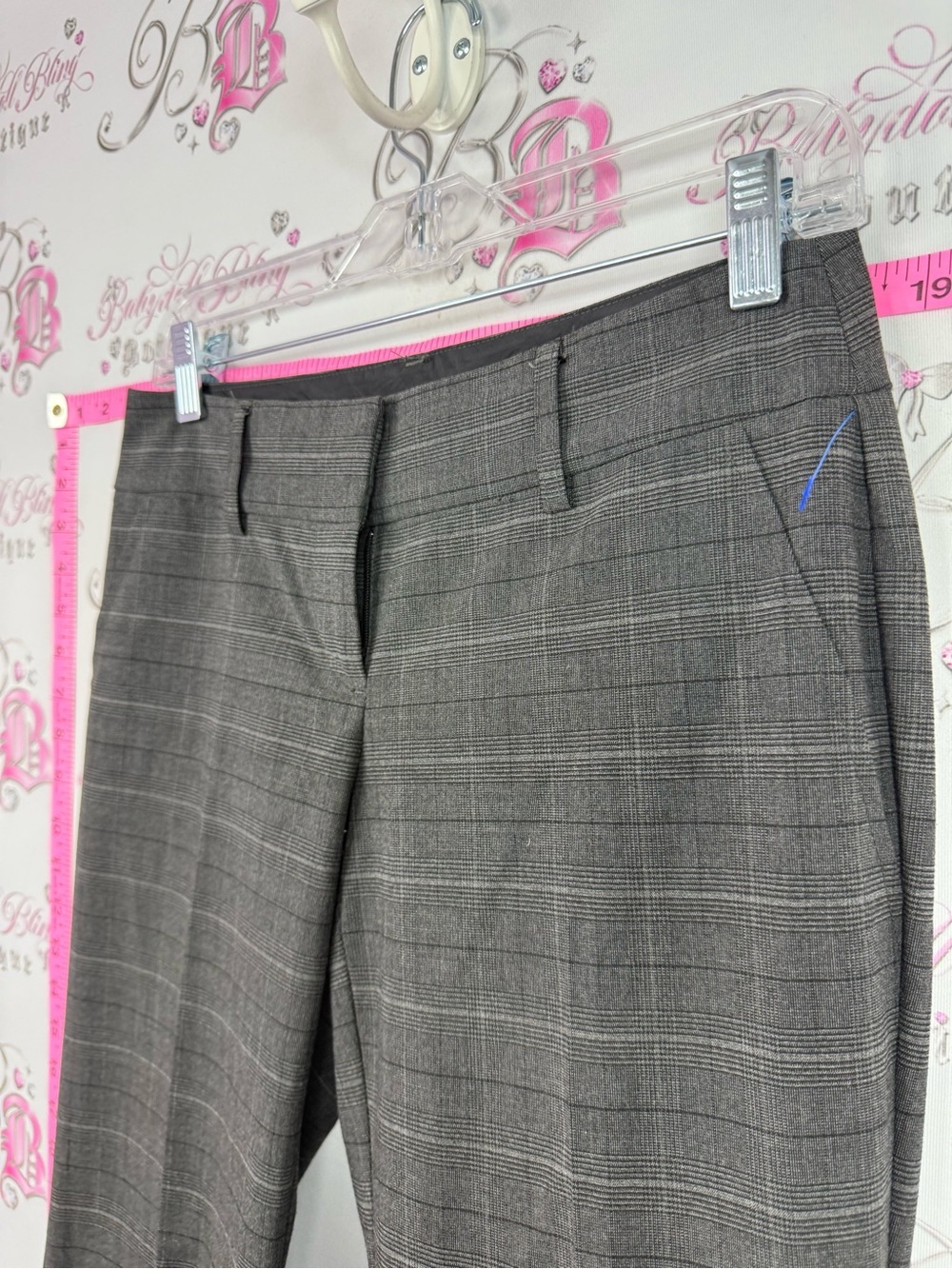 Ricki's pants Gray Plaid Boot Cut Dress Pants - Picture 6 of 11